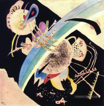 Wassily Kandinsky œuvres - Étude pour les cercles sur Black Wassily Kandinsky
